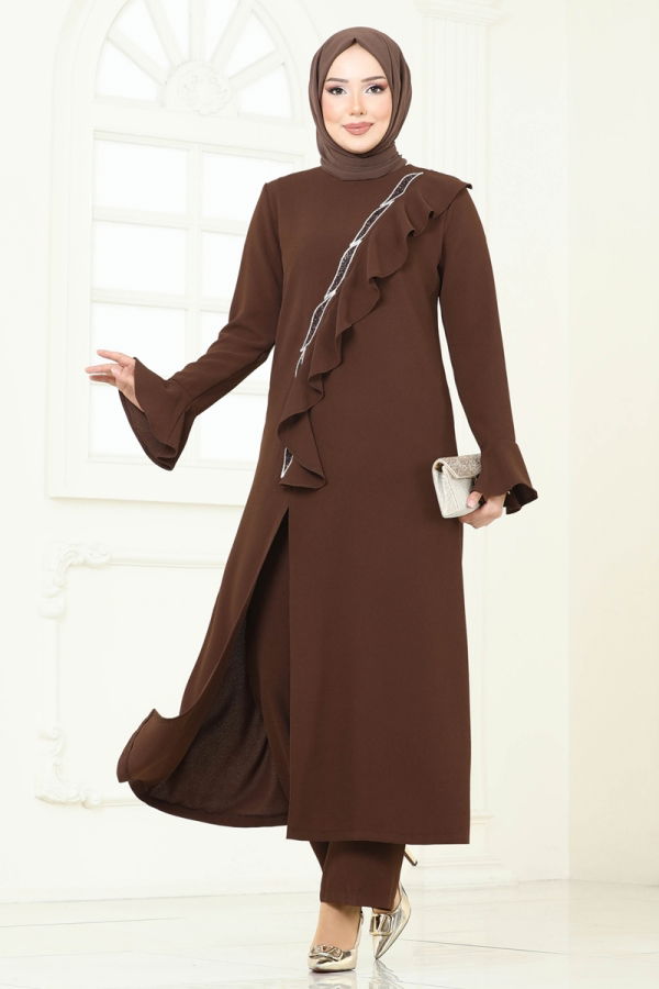 Modaselvim خصم صافٍ20%+20% في سلة التسوق طقم بني 7090ABK1075