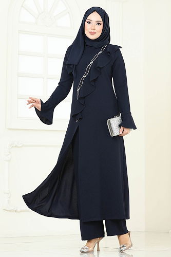 moda selvim Combined 7090ABK1075 Navy Blue - Thumbnail