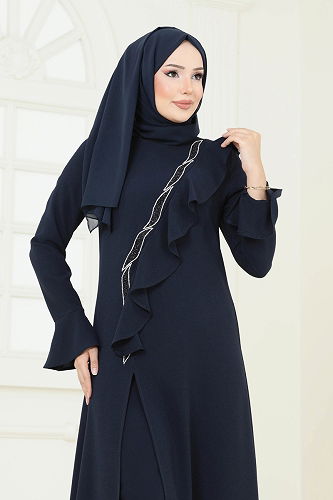 moda selvim Combined 7090ABK1075 Navy Blue - Thumbnail