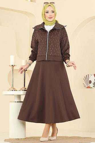 moda selvim Combined 7099TEG847 Brown - Thumbnail