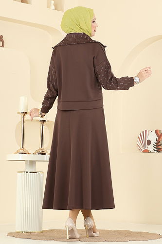 moda selvim Combined 7099TEG847 Brown - Thumbnail