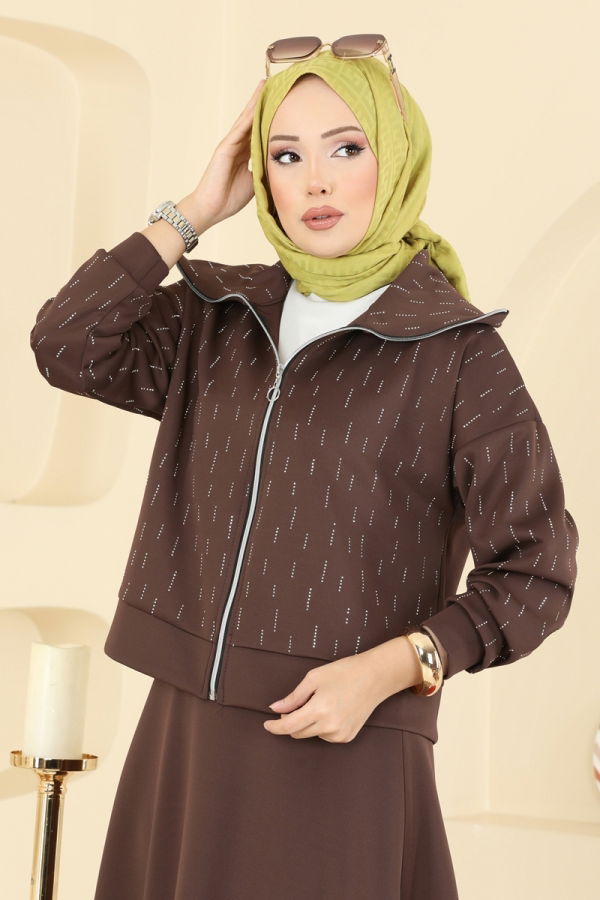 Modaselvim الاطقم طقم بني 7099TEG847