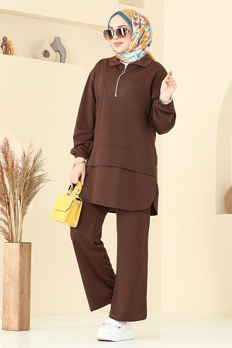 moda selvim Combined 710HBS856 Brown - Thumbnail