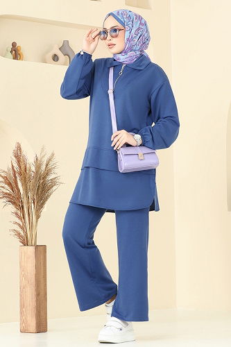 moda selvim Combined 710HBS856 Indigo - Thumbnail