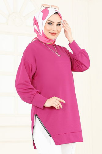 moda selvim طقم فوشي وسكري 7225AYD574 - Thumbnail