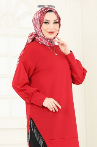 moda selvim Combined 7225AYD574 Red & Black - Thumbnail