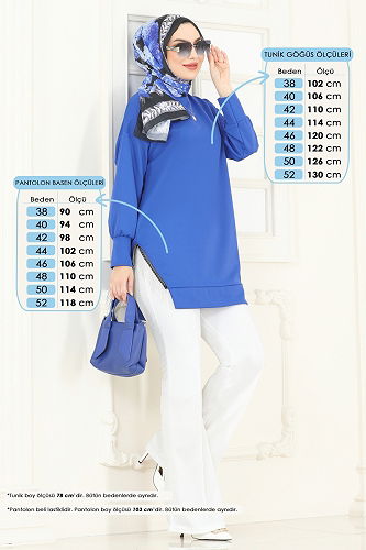 moda selvim Combined 7225AYD574 Saks&Ekru - Thumbnail