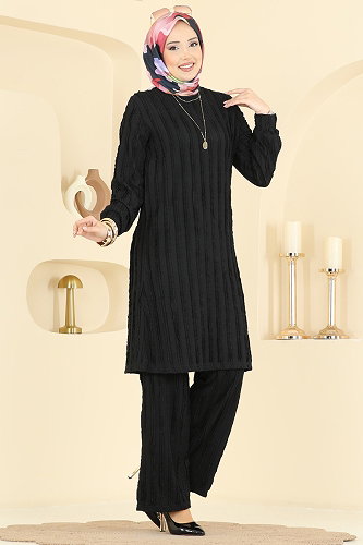 moda selvim Combined 724PM271 Black - Thumbnail