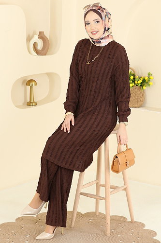 moda selvim Combined 724PM271 Brown - Thumbnail