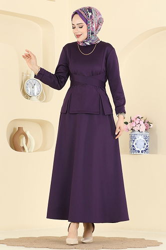 moda selvim Combined 763SHE1174 Purple - Thumbnail