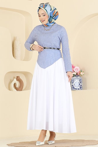 moda selvim Combined 773OZN1046 Blue - Thumbnail