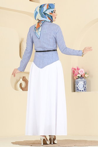 moda selvim Combined 773OZN1046 Blue - Thumbnail