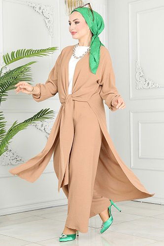 moda selvim طقم لاتيه 8001TRT545 - Thumbnail