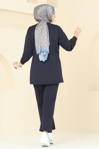 moda selvim Combined 8002MSM187 Dark Navy Blue - Thumbnail