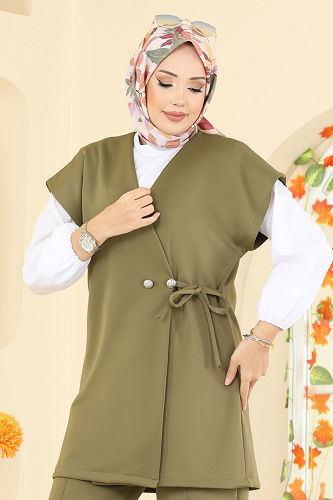 moda selvim Combined 8002TEG847 Khaki - Thumbnail