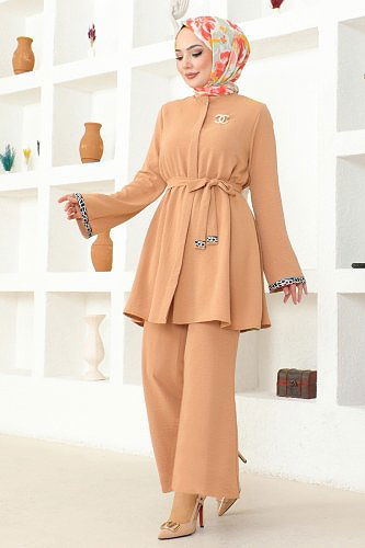 moda selvim طقم لاتيه 8004TRT545 - Thumbnail