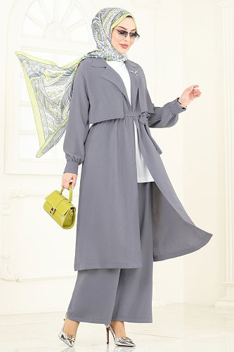 moda selvim Combined 8006TRT545 Gray - Thumbnail