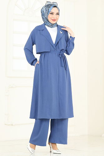 moda selvim Combined 8006TRT545 Indigo - Thumbnail