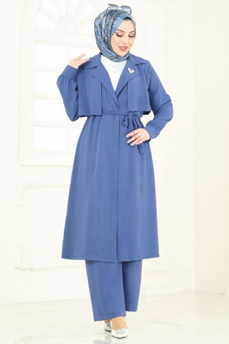 moda selvim Combined 8006TRT545 Indigo - Thumbnail