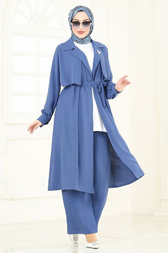 moda selvim Combined 8006TRT545 Indigo - Thumbnail