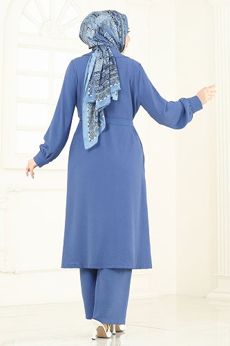 moda selvim طقم ازرق 8006TRT545 - Thumbnail