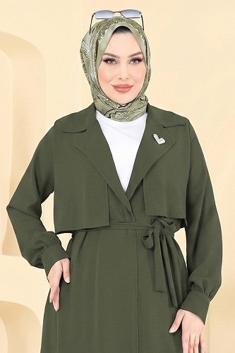moda selvim Combined 8006TRT545 Khaki - Thumbnail