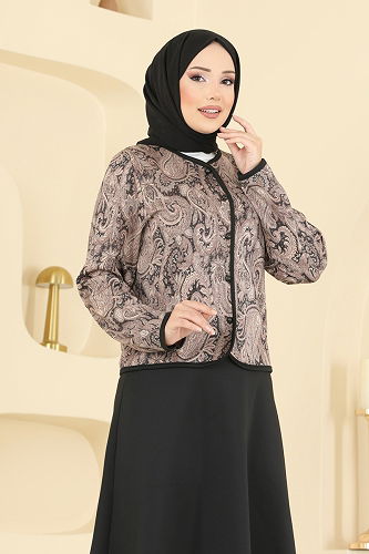 moda selvim Combined 8010TEG847 Black - Thumbnail