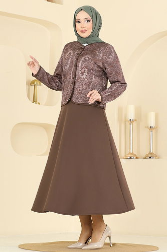 moda selvim Combined 8010TEG847 Brown - Thumbnail