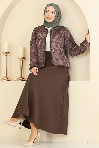 moda selvim Combined 8010TEG847 Brown - Thumbnail