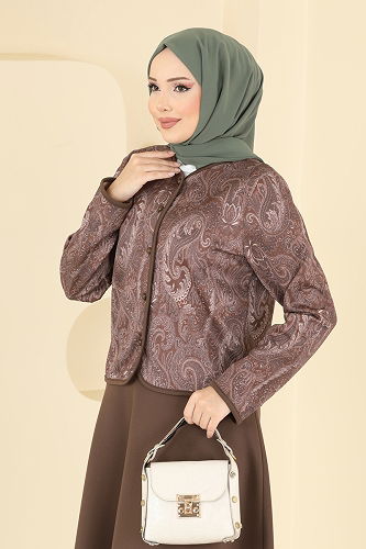 moda selvim طقم بني 8010TEG847 - Thumbnail