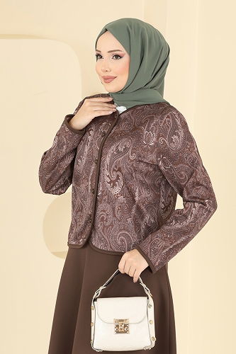 moda selvim طقم بني 8010TEG847 - Thumbnail
