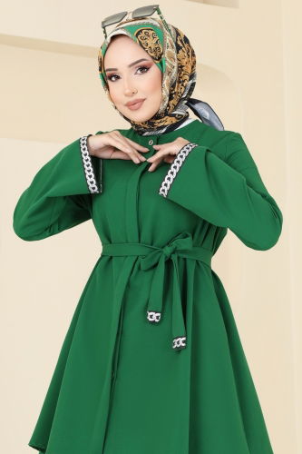 moda selvim Combined 8011TRT545 Green - Thumbnail