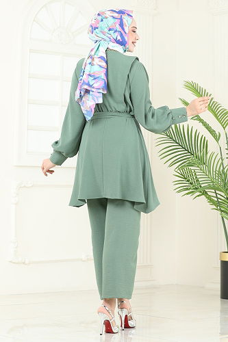 moda selvim Combined 8018TRT545 Almond Green - Thumbnail