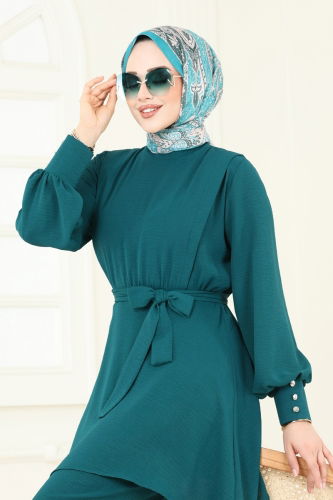 moda selvim طقم زيتي 8018TRT545 - Thumbnail