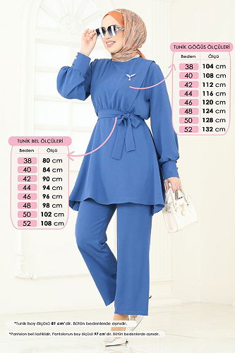 moda selvim Combined 8018TRT545 Indigo - Thumbnail