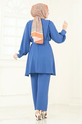 moda selvim طقم ازرق 8018TRT545 - Thumbnail