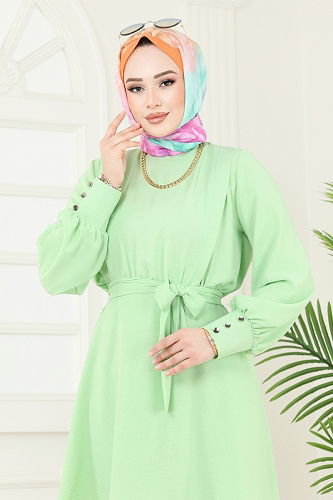 moda selvim Combined 8018TRT545 Pistachio Green - Thumbnail