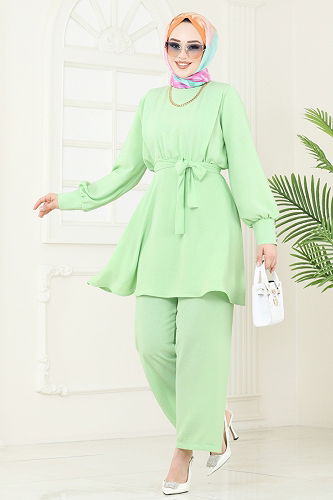 moda selvim Combined 8018TRT545 Pistachio Green - Thumbnail