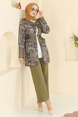 moda selvim Combined 8019TEG847 Almond Green - Thumbnail