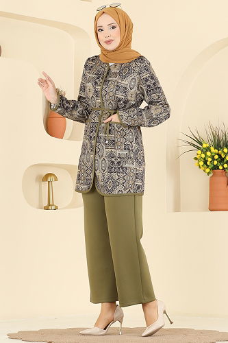 moda selvim Combined 8019TEG847 Almond Green - Thumbnail