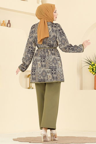 moda selvim Combined 8019TEG847 Almond Green - Thumbnail