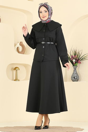 moda selvim Combined 8021TEG847 Black - Thumbnail