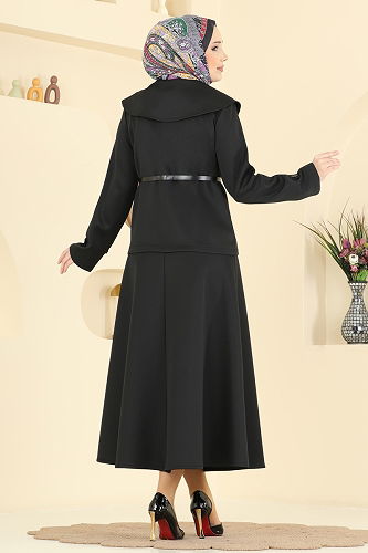 moda selvim Combined 8021TEG847 Black - Thumbnail