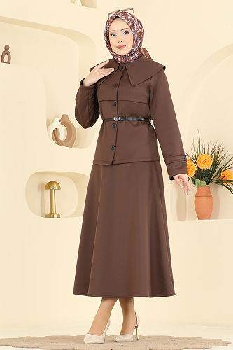 moda selvim Combined 8021TEG847 Brown - Thumbnail