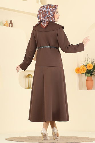 moda selvim Combined 8021TEG847 Brown - Thumbnail