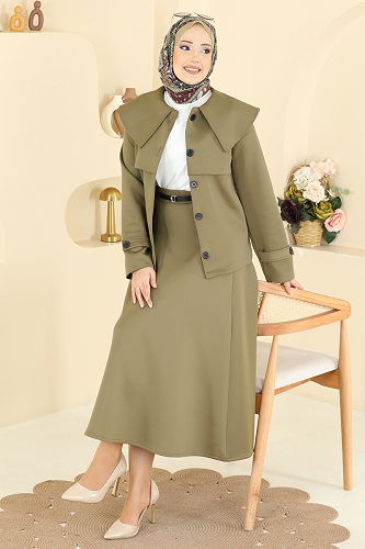 moda selvim Combined 8021TEG847 Light Khaki - Thumbnail