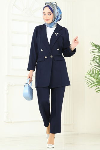 T.R.T. - Combined 8021TRT545 Navy Blue