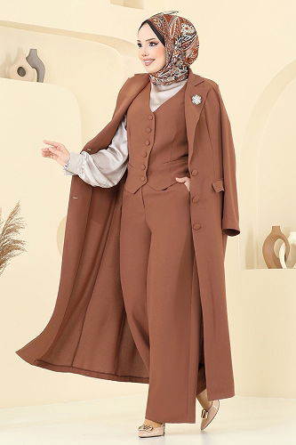 moda selvim Combined 8036AB368 Tan - Thumbnail