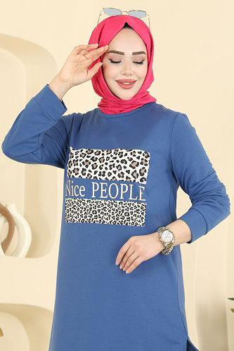 moda selvim طقم أزرق وكحلي 8050UZ662 - Thumbnail