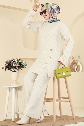 moda selvim طقم سكري 8052OZN1046 - Thumbnail